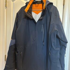 Obermeyer men XL waterproof, hooded ski snowboard jacket